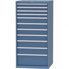 LISTA - 11 Drawer, 124 Compartment Bright Blue Steel Modular Storage Cabinet - Americas Industrial Supply