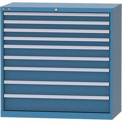 LISTA - 9 Drawer, 84 Compartment Red Steel Modular Storage Cabinet - Americas Industrial Supply
