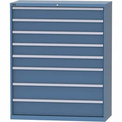 LISTA - 8 Drawer, 99 Compartment Bright Blue Steel Modular Storage Cabinet - Americas Industrial Supply