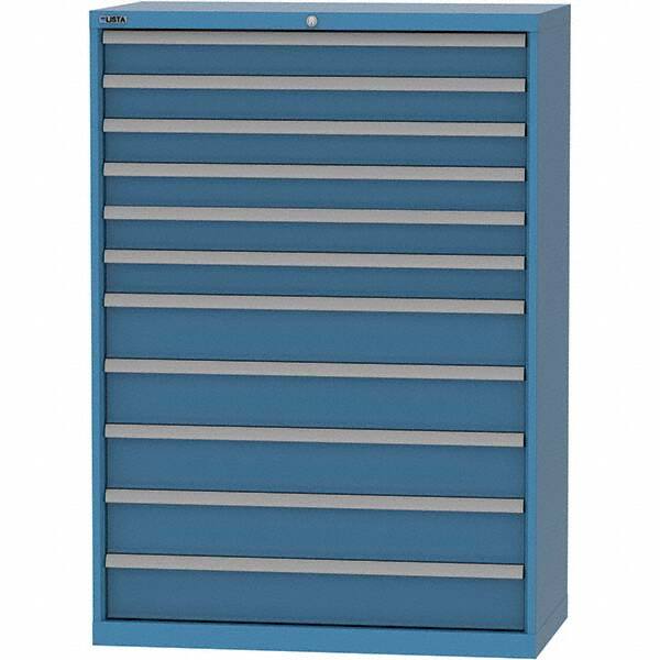 LISTA - 11 Drawer, 84 Compartment Bright Blue Steel Modular Storage Cabinet - Americas Industrial Supply