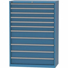 LISTA - 11 Drawer, 84 Compartment Bright Blue Steel Modular Storage Cabinet - Americas Industrial Supply