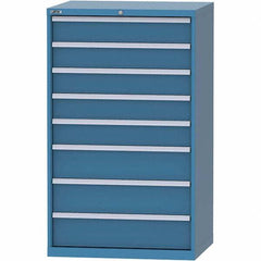 LISTA - 8 Drawer, 84 Compartment Bright Blue Steel Modular Storage Cabinet - Americas Industrial Supply