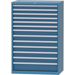 LISTA - 13 Drawer, 84 Compartment Bright Blue Steel Modular Storage Cabinet - Americas Industrial Supply