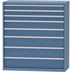 LISTA - 8 Drawer, 99 Compartment Bright Blue Steel Modular Storage Cabinet - Americas Industrial Supply