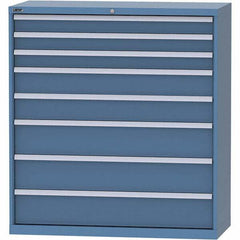 LISTA - 8 Drawer, 99 Compartment Bright Blue Steel Modular Storage Cabinet - Americas Industrial Supply