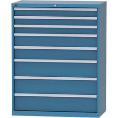 LISTA - 8 Drawer, 84 Compartment Bright Blue Steel Modular Storage Cabinet - Americas Industrial Supply