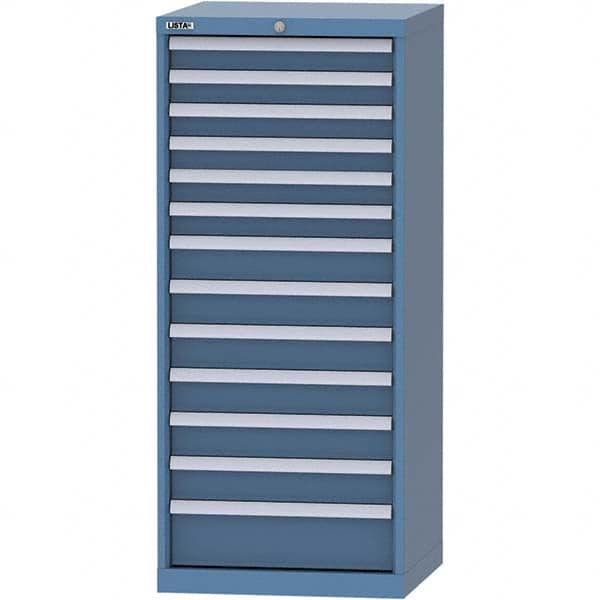 LISTA - 13 Drawer, 84 Compartment Bright Blue Steel Modular Storage Cabinet - Americas Industrial Supply