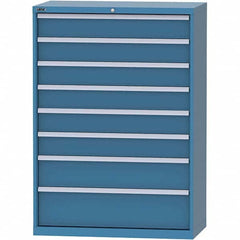 LISTA - 8 Drawer, 84 Compartment Bright Blue Steel Modular Storage Cabinet - Americas Industrial Supply