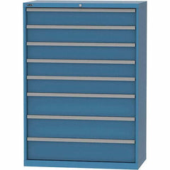 LISTA - 8 Drawer, 84 Compartment Bright Blue Steel Modular Storage Cabinet - Americas Industrial Supply