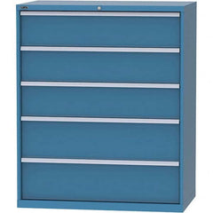 LISTA - 5 Drawer, 159 Compartment Bright Blue Steel Modular Storage Cabinet - Americas Industrial Supply