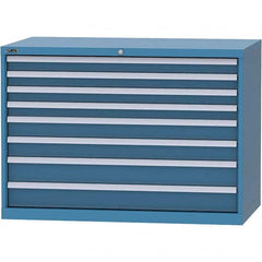 LISTA - 8 Drawer, 99 Compartment Bright Blue Steel Modular Storage Cabinet - Americas Industrial Supply