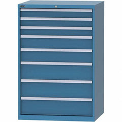 LISTA - 8 Drawer, 84 Compartment Bright Blue Steel Modular Storage Cabinet - Americas Industrial Supply