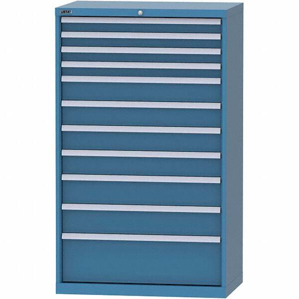 LISTA - 11 Drawer, 84 Compartment Bright Blue Steel Modular Storage Cabinet - Americas Industrial Supply