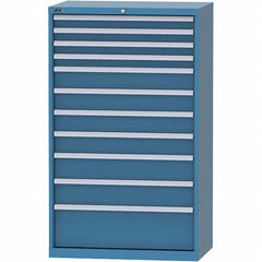 LISTA - 11 Drawer, 84 Compartment Bright Blue Steel Modular Storage Cabinet - Americas Industrial Supply