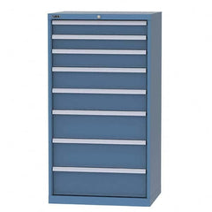 LISTA - 13 Drawer, 124 Compartment Bright Blue Steel Modular Storage Cabinet - Americas Industrial Supply