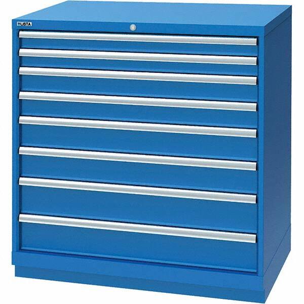 LISTA - 8 Drawer, 117 Compartment Bright Blue Steel Modular Storage Cabinet - Americas Industrial Supply