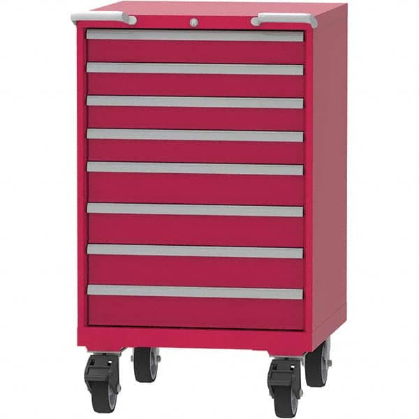 LISTA - 8 Drawer, 45 Compartment Red Steel Modular Storage Cabinet - Americas Industrial Supply