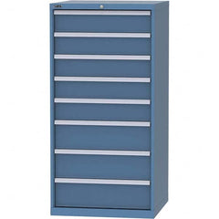 LISTA - 8 Drawer, 45 Compartment Bright Blue Steel Modular Storage Cabinet - Americas Industrial Supply