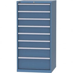 LISTA - 8 Drawer, 45 Compartment Bright Blue Steel Modular Storage Cabinet - Americas Industrial Supply