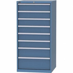 LISTA - 8 Drawer, 45 Compartment Bright Blue Steel Modular Storage Cabinet - Americas Industrial Supply
