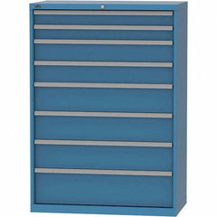 LISTA - 8 Drawer, 84 Compartment Bright Blue Steel Modular Storage Cabinet - Americas Industrial Supply