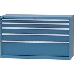 LISTA - 5 Drawer, 84 Compartment Bright Blue Steel Modular Storage Cabinet - Americas Industrial Supply