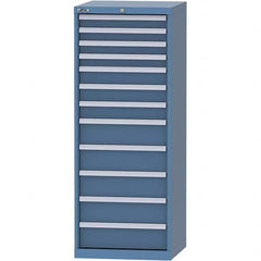 LISTA - 12 Drawer, 84 Compartment Bright Blue Steel Modular Storage Cabinet - Americas Industrial Supply