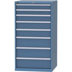 LISTA - 8 Drawer, 45 Compartment Bright Blue Steel Modular Storage Cabinet - Americas Industrial Supply