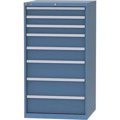 LISTA - 8 Drawer, 45 Compartment Bright Blue Steel Modular Storage Cabinet - Americas Industrial Supply
