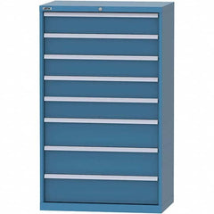 LISTA - 8 Drawer, 84 Compartment Bright Blue Steel Modular Storage Cabinet - Americas Industrial Supply
