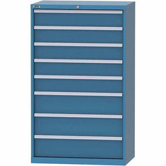 LISTA - 8 Drawer, 84 Compartment Bright Blue Steel Modular Storage Cabinet - Americas Industrial Supply