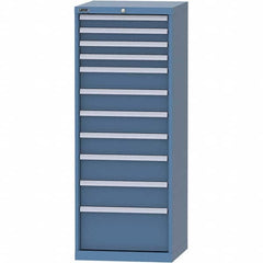 LISTA - 11 Drawer, 84 Compartment Bright Blue Steel Modular Storage Cabinet - Americas Industrial Supply