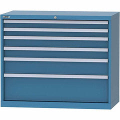 LISTA - 6 Drawer, 84 Compartment Red Steel Modular Storage Cabinet - Americas Industrial Supply