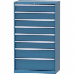 LISTA - 8 Drawer, 84 Compartment Bright Blue Steel Modular Storage Cabinet - Americas Industrial Supply