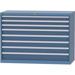 LISTA - 8 Drawer, 99 Compartment Bright Blue Steel Modular Storage Cabinet - Americas Industrial Supply
