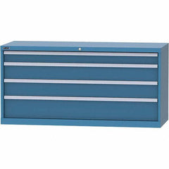 LISTA - 4 Drawer, 84 Compartment Bright Blue Steel Modular Storage Cabinet - Americas Industrial Supply