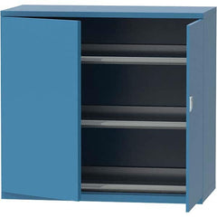 LISTA - 84 Compartment Bright Blue Steel Modular Storage Cabinet - Americas Industrial Supply