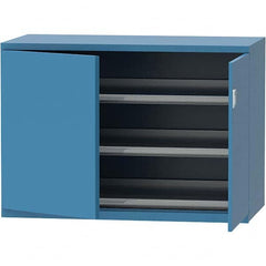 LISTA - 84 Compartment Bright Blue Steel Modular Storage Cabinet - Americas Industrial Supply