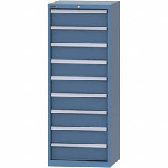LISTA - 9 Drawer, 84 Compartment Bright Blue Steel Modular Storage Cabinet - Americas Industrial Supply