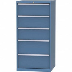 LISTA - 5 Drawer, 45 Compartment Bright Blue Steel Modular Storage Cabinet - Americas Industrial Supply