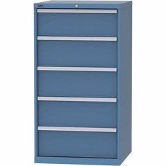 LISTA - 5 Drawer, 45 Compartment Bright Blue Steel Modular Storage Cabinet - Americas Industrial Supply