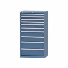 LISTA - 8 Drawer, 124 Compartment Bright Blue Steel Modular Storage Cabinet - Americas Industrial Supply