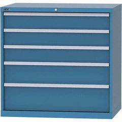 LISTA - 4 Drawer, 99 Compartment Bright Blue Steel Modular Storage Cabinet - Americas Industrial Supply