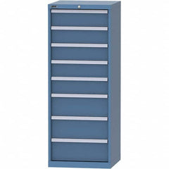 LISTA - 8 Drawer, 84 Compartment Bright Blue Steel Modular Storage Cabinet - Americas Industrial Supply