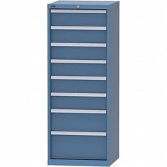 LISTA - 8 Drawer, 84 Compartment Bright Blue Steel Modular Storage Cabinet - Americas Industrial Supply