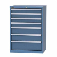 LISTA - 6 Drawer, 124 Compartment Red Steel Modular Storage Cabinet - Americas Industrial Supply