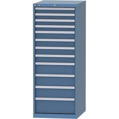 LISTA - 12 Drawer, 99 Compartment Bright Blue Steel Modular Storage Cabinet - Americas Industrial Supply