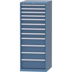 LISTA - 12 Drawer, 99 Compartment Bright Blue Steel Modular Storage Cabinet - Americas Industrial Supply