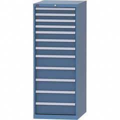LISTA - 12 Drawer, 99 Compartment Bright Blue Steel Modular Storage Cabinet - Americas Industrial Supply