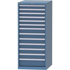 LISTA - 13 Drawer, 99 Compartment Bright Blue Steel Modular Storage Cabinet - Americas Industrial Supply